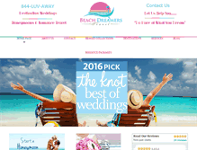 Tablet Screenshot of beachdreamerstravel.com